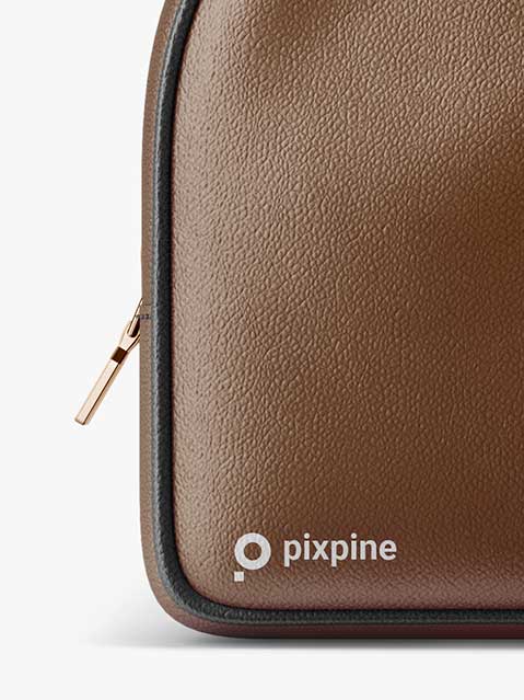 Leather Cosmetic Bag Mockup - The Best PSD MOckup - Pixpine